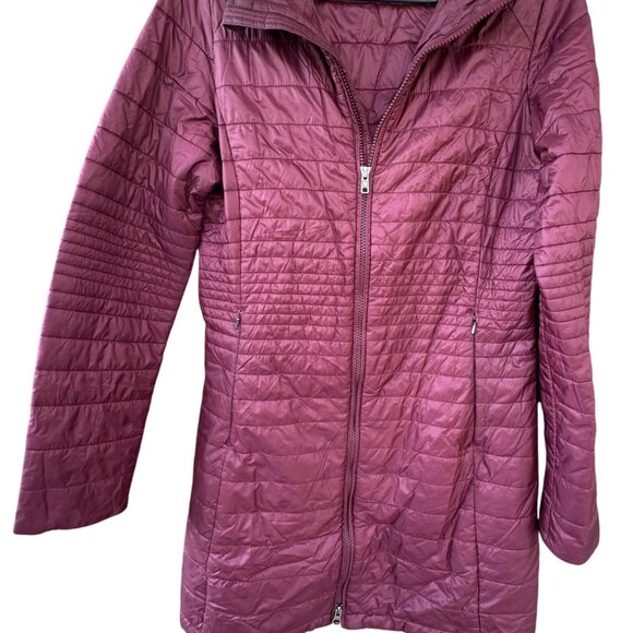 Patagonia Kai Lee Parka Long Puffer Style Jacket Womens Size Medium  Burgundy - Picture 5 of 10